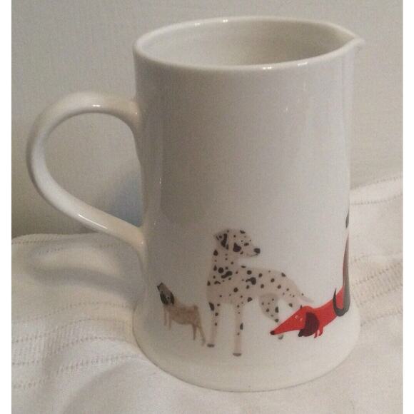NEW FENELLA SMITH ADORABLE DOG CANINE PORCELAIN CREAMER PITCHER - Picture 2 of 6